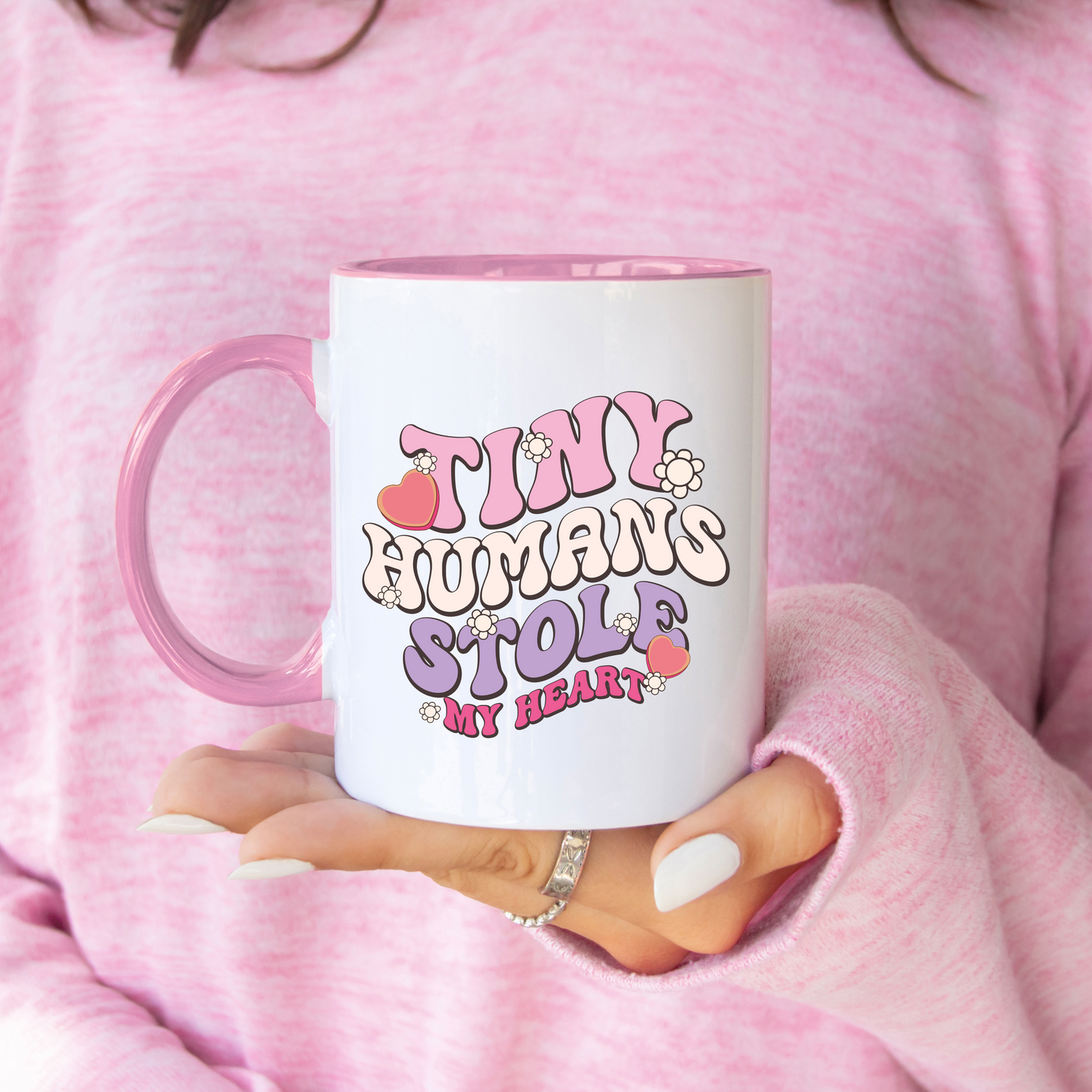'Tiny Humans Stole My Heart' Printed Mug