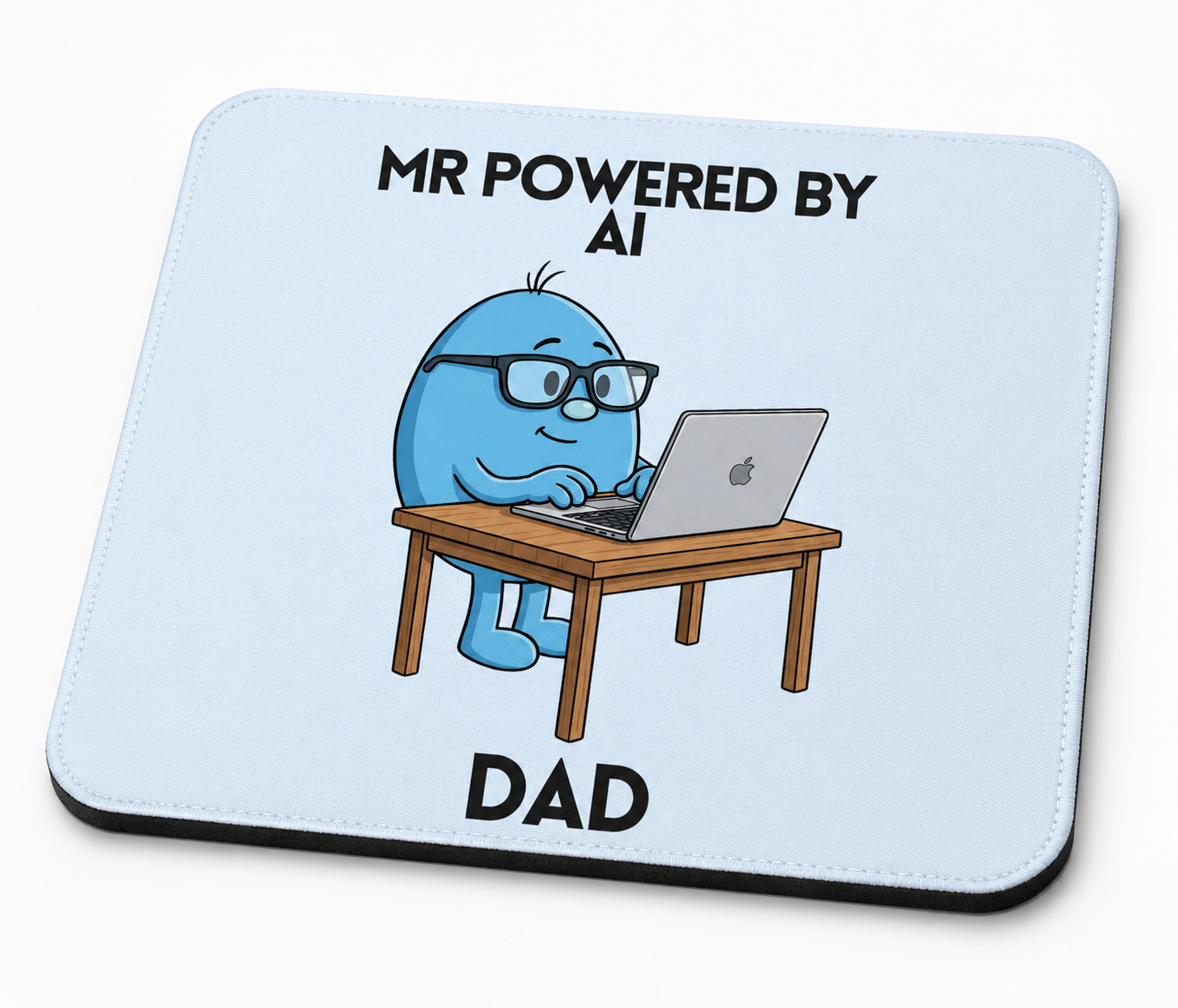 Personalised Mr Powered By AI' Novelty Mouse Mat