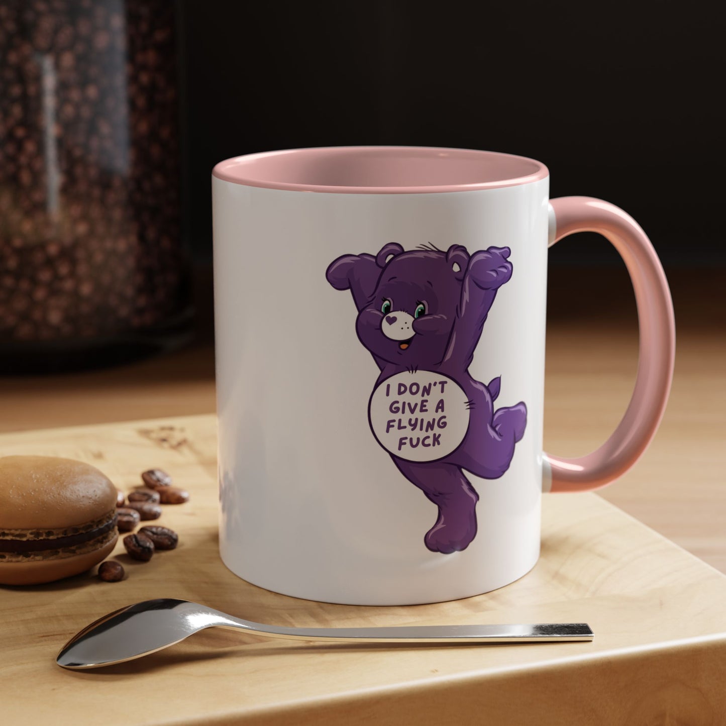 Swear Bear 'I Don't Give a Flying Fuck' Funny Mug / Coaster