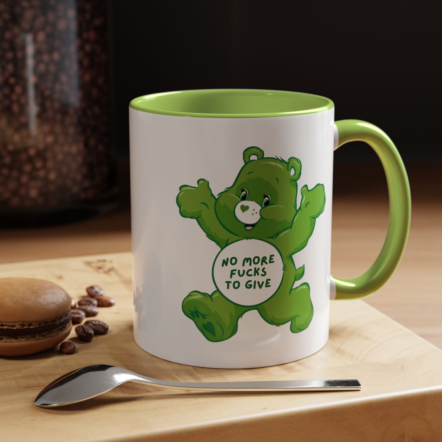 Swear Bear 'No More Fucks To Give' Funny Mug / Coaster