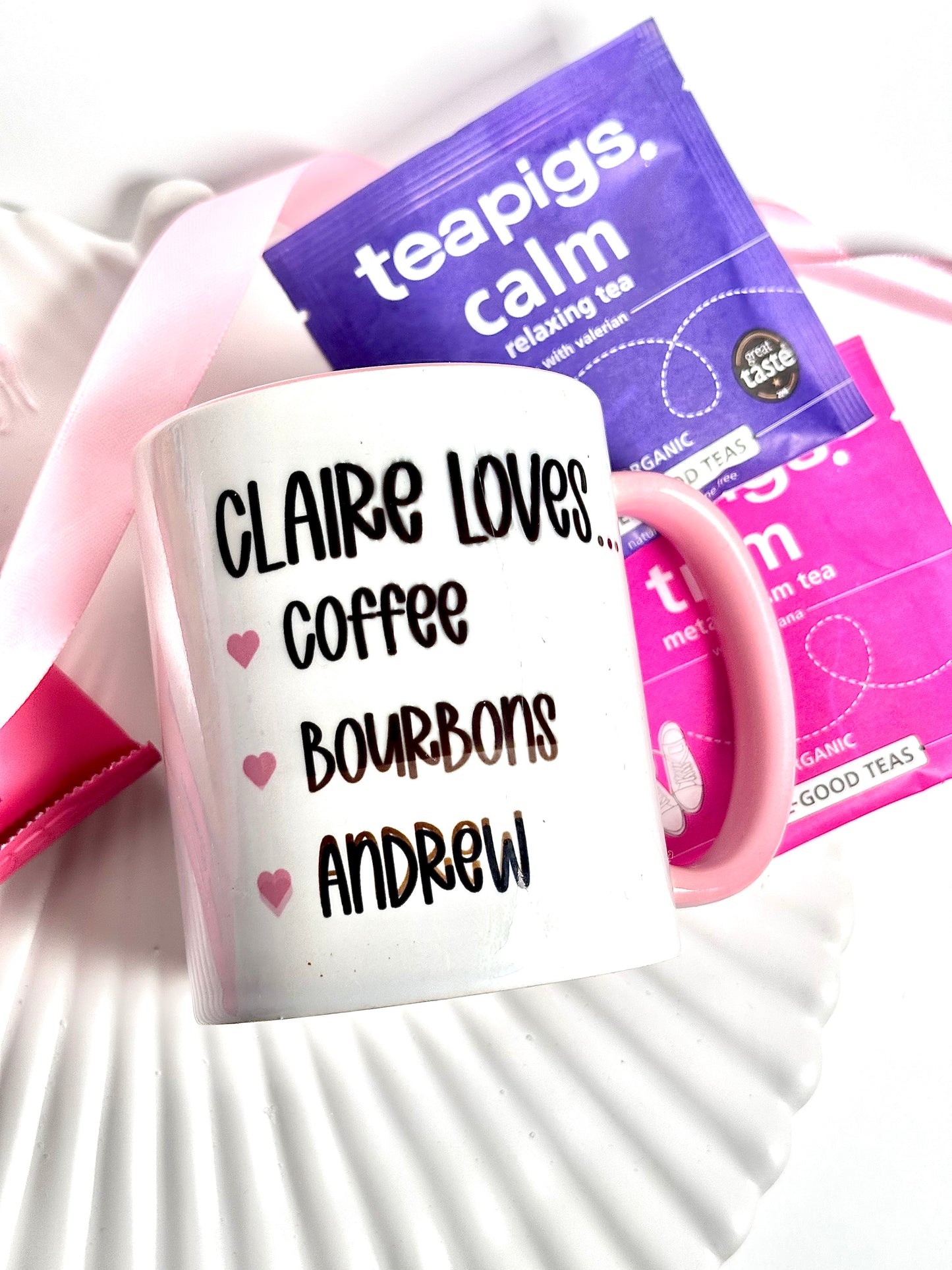 Personalised 3 Things They Love Novelty Mug