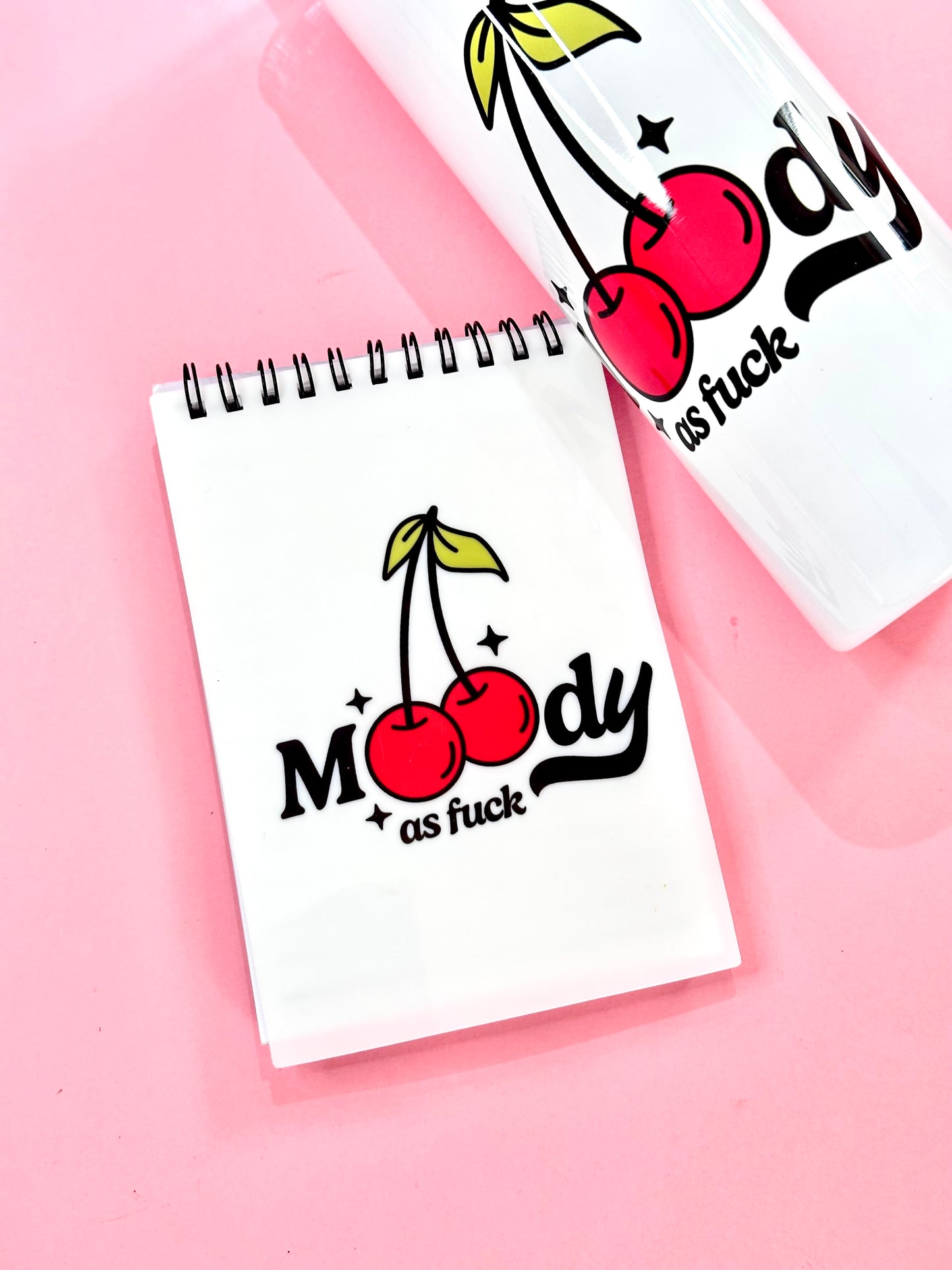 Moody AF Cherry Print Notepad