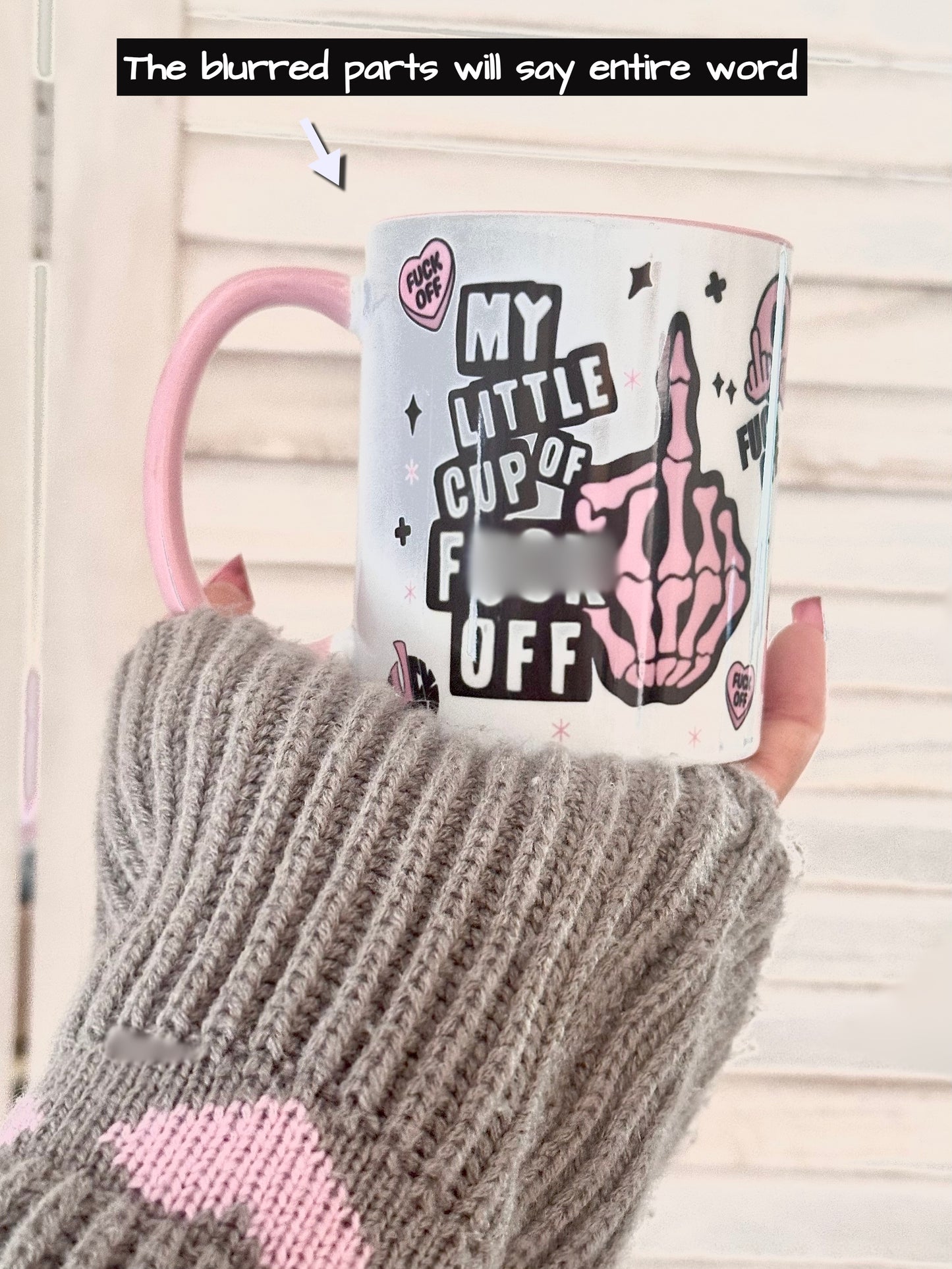 My Little Cup Of F*ck Off Novelty Pink Handled Mug