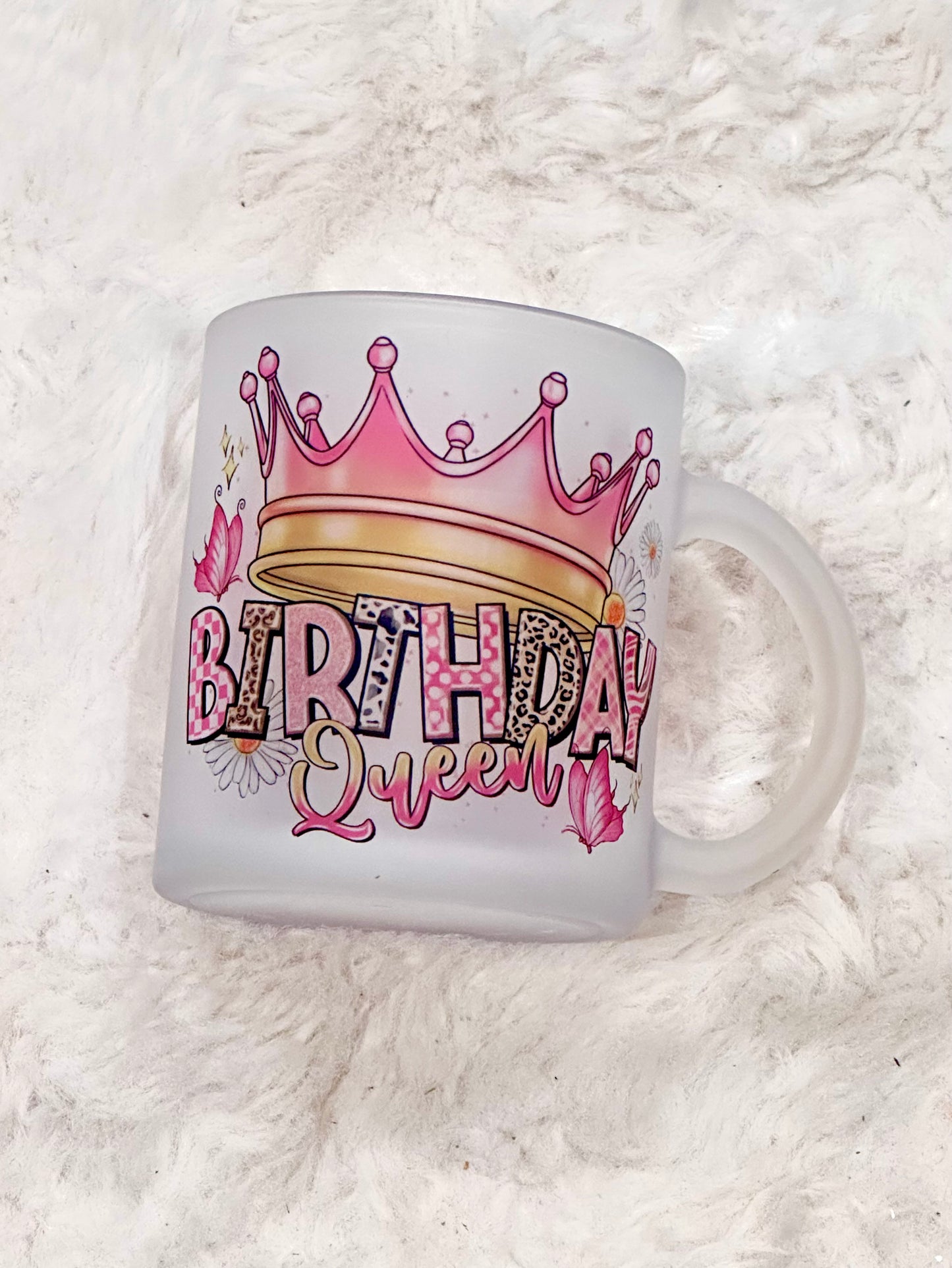 Birthday Queen Frosted Mug