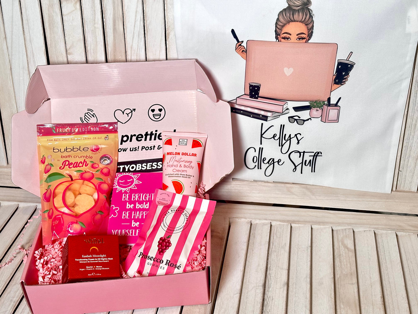 Personalised College / Work / Uni Printed Tote & Gift Box Set ( Choose Avatar )