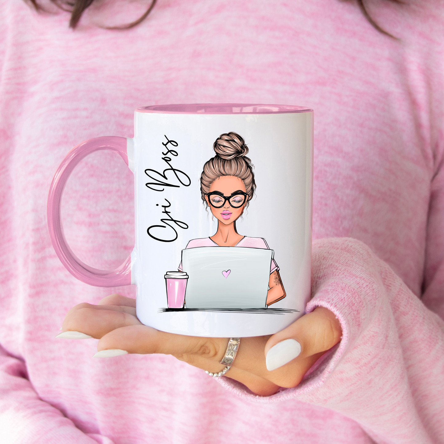 Girl Boss Mug (choose hair colour)