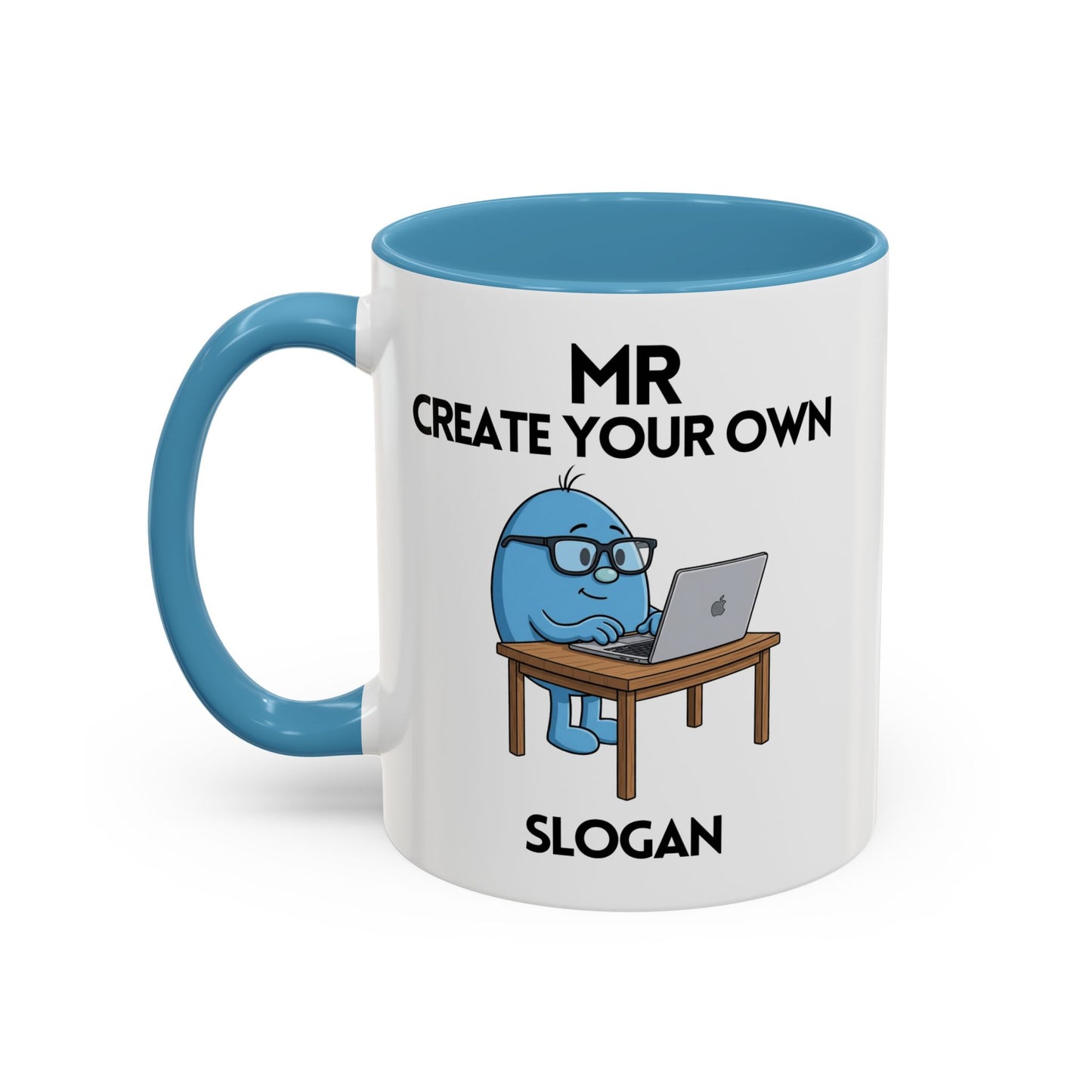 Novelty Mr Create Your Own Slogan' Character Mug / Coaster - Funny Mens Gift