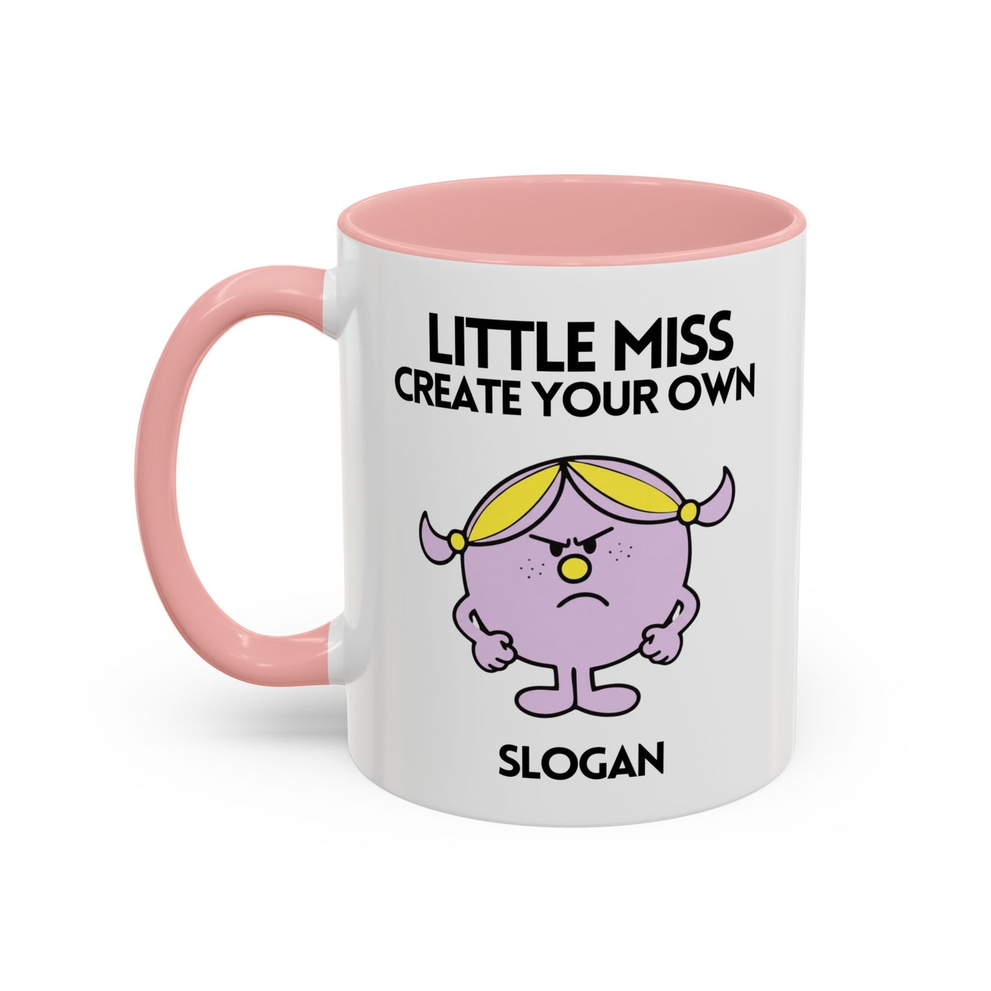 Novelty Miss 'Create Your Own Slogan' Character Mug / Coaster - Funny Angry Womens Gift (Copy)