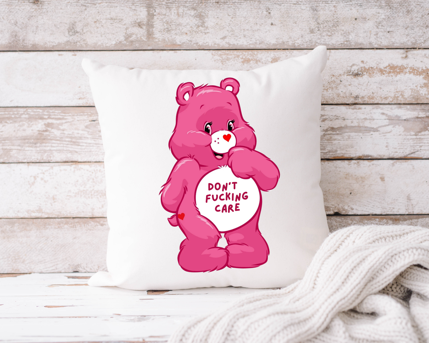 Swear Bears Novelty Humour Cushion Cover - 7 Colours