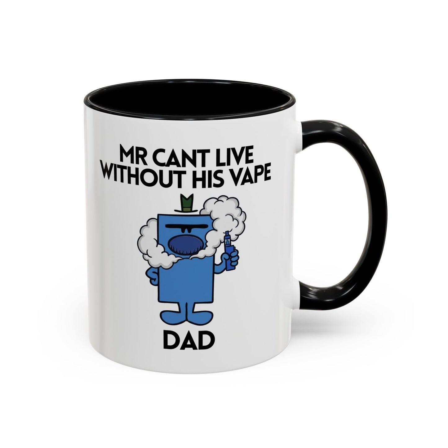 Personalised Novelty Mr. Cant Live Without His Vape Character Mug 11oz
