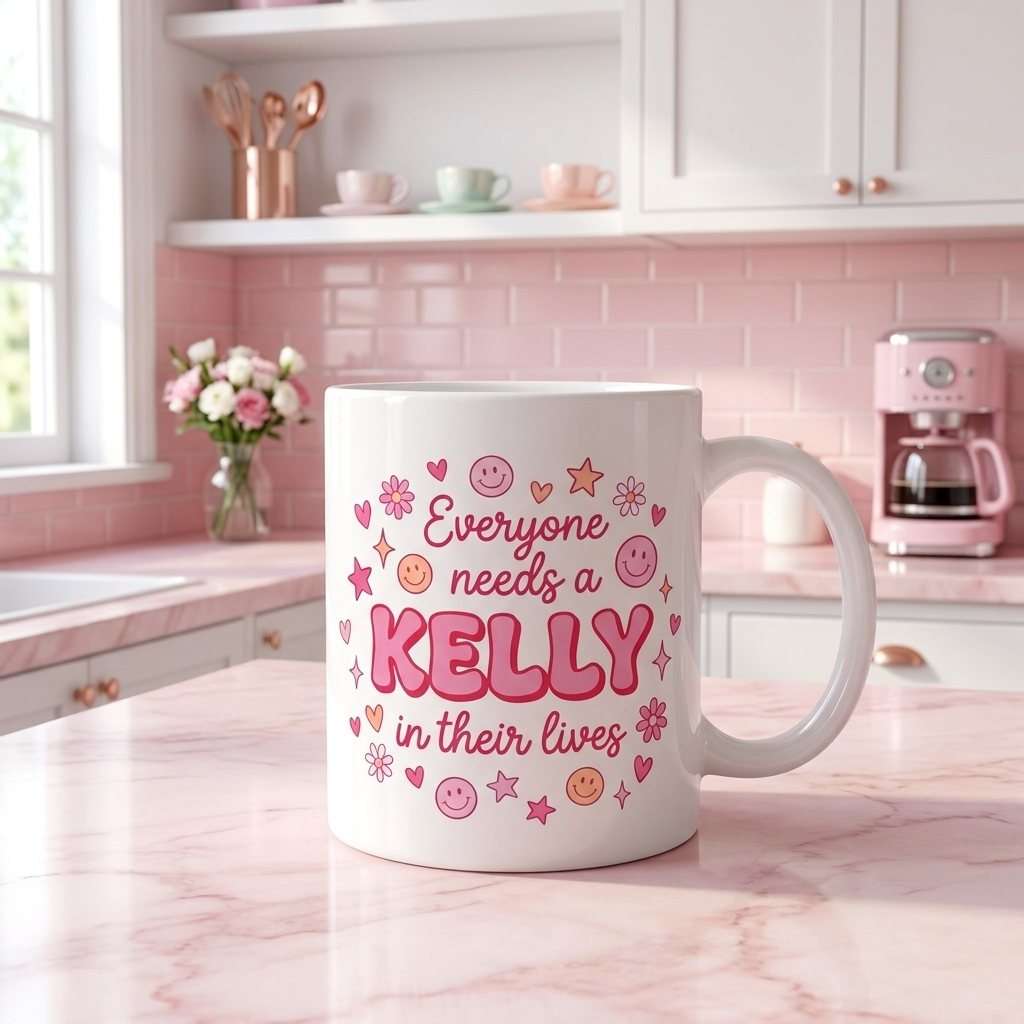 Personalised Pink 'Everyone Needs A (Name) In Their Lives Mug 11oz