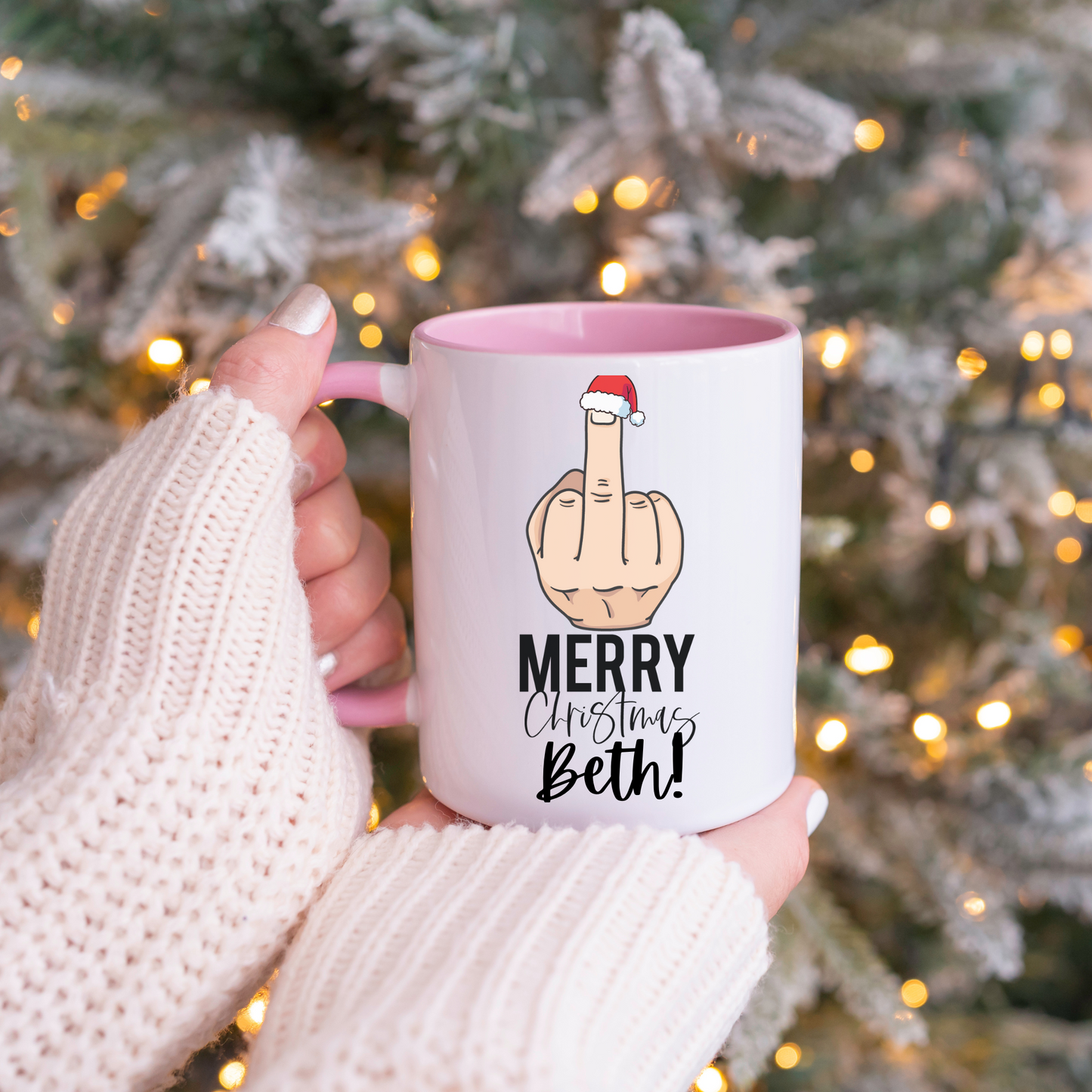 Merry Christmas Personalised Novelty Mug