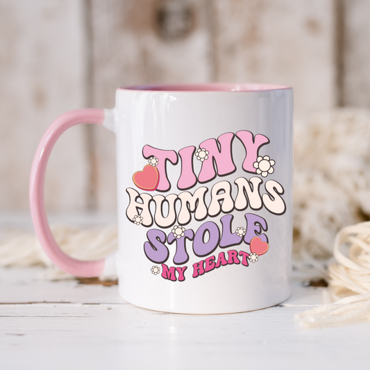 'Tiny Humans Stole My Heart' Printed Mug