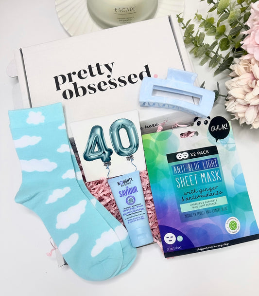 Blue Milestone Birthday Pamper Gift Box