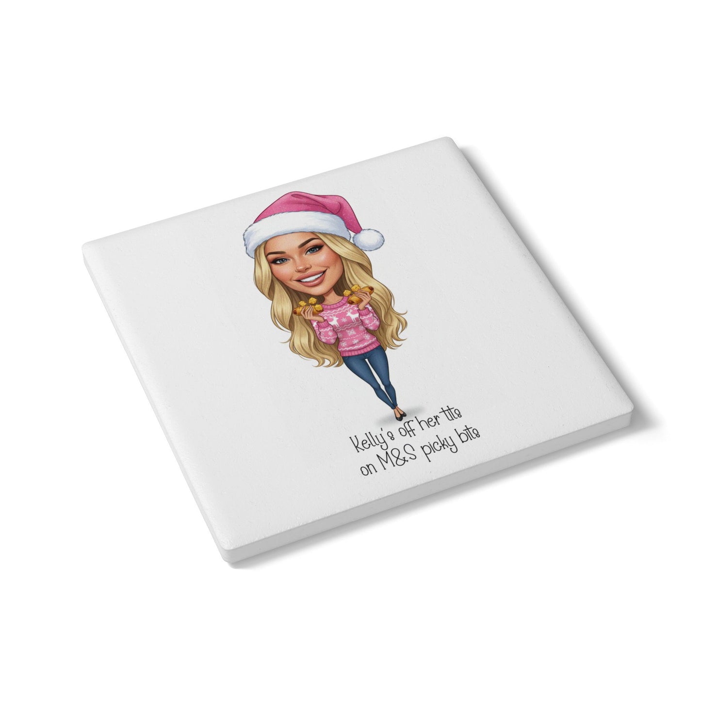 Cartoon Your Own Photo Personalised  'Off My T^ts on M&S Picky Bits Cartoon Novelty Sports Bottle 500ml / Mug / Coaster