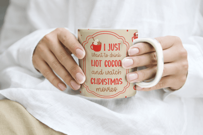 Hot Cocoa & Christmas Movies Mug