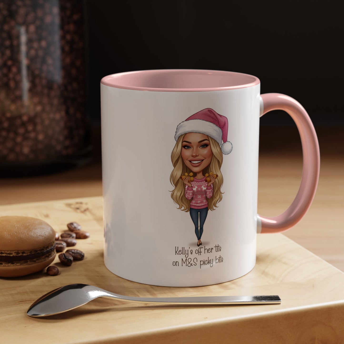 Cartoon Your Own Photo Personalised  'Off My T^ts on M&S Picky Bits Cartoon Novelty Sports Bottle 500ml / Mug / Coaster