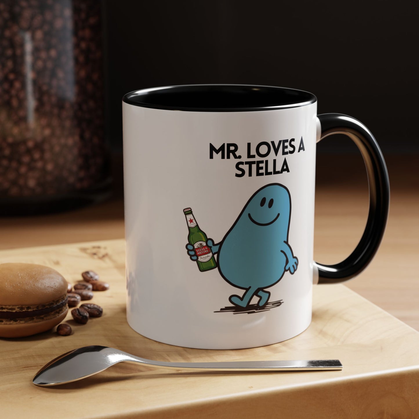 Novelty Mr Always Up For a Stella Character Mug / Coaster