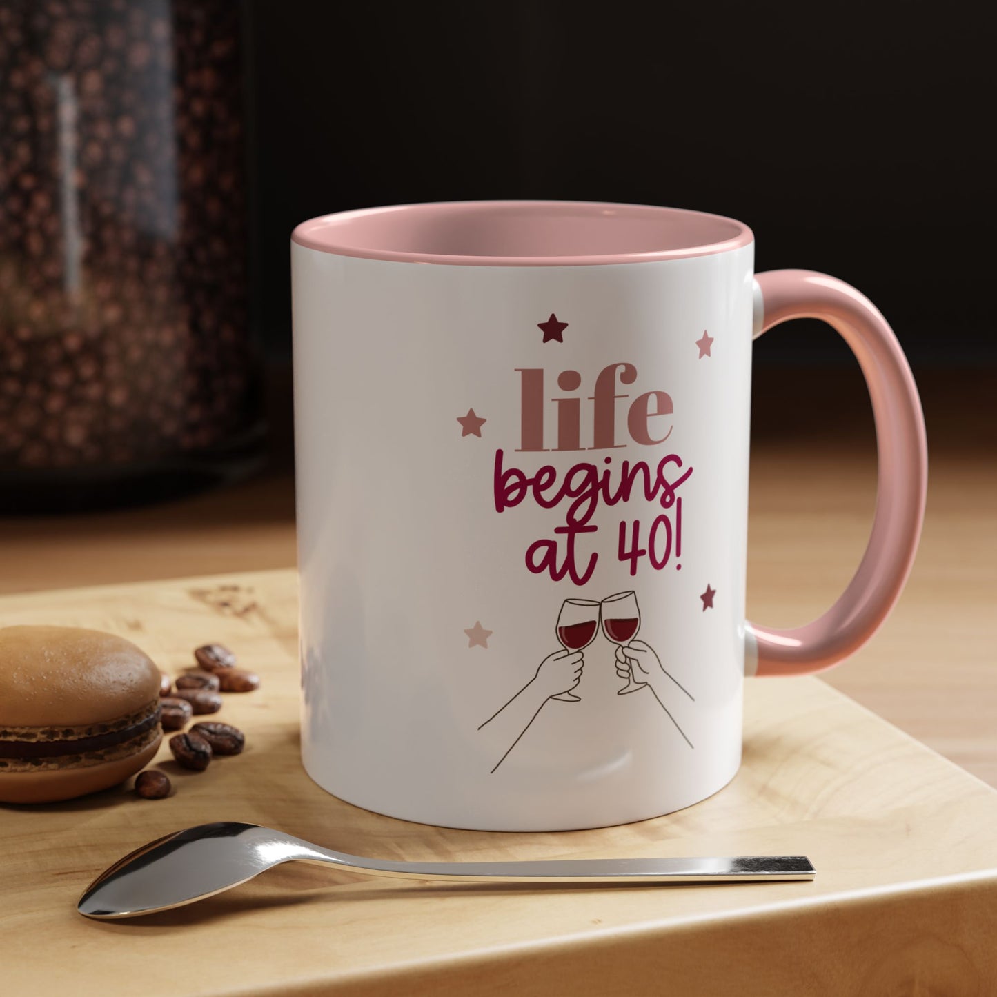 'Life Begins at 40!' Birthday Thoughtful Gift Mug / Coaster