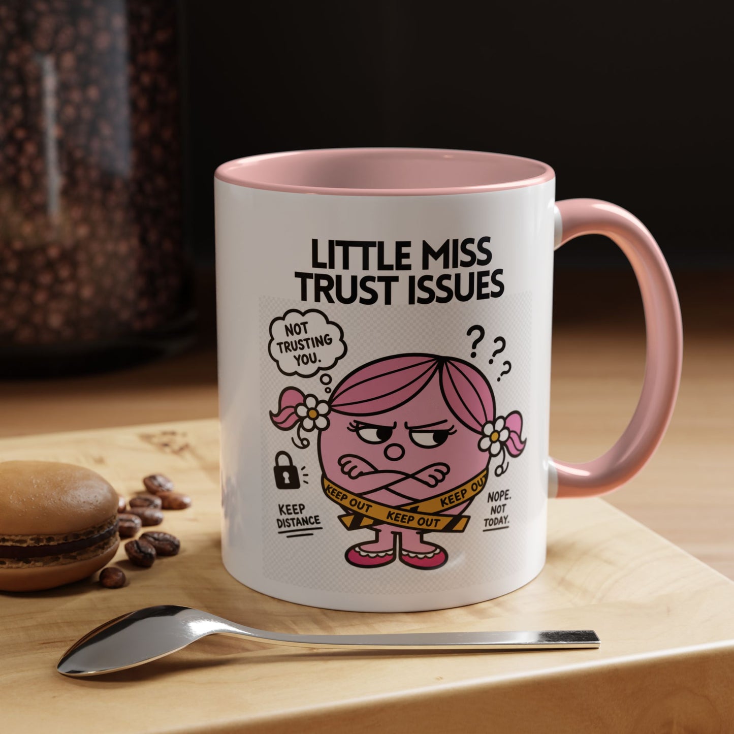 Novelty 'Little Miss Trust Issues' Novelty Funny Gift Mug 11oz