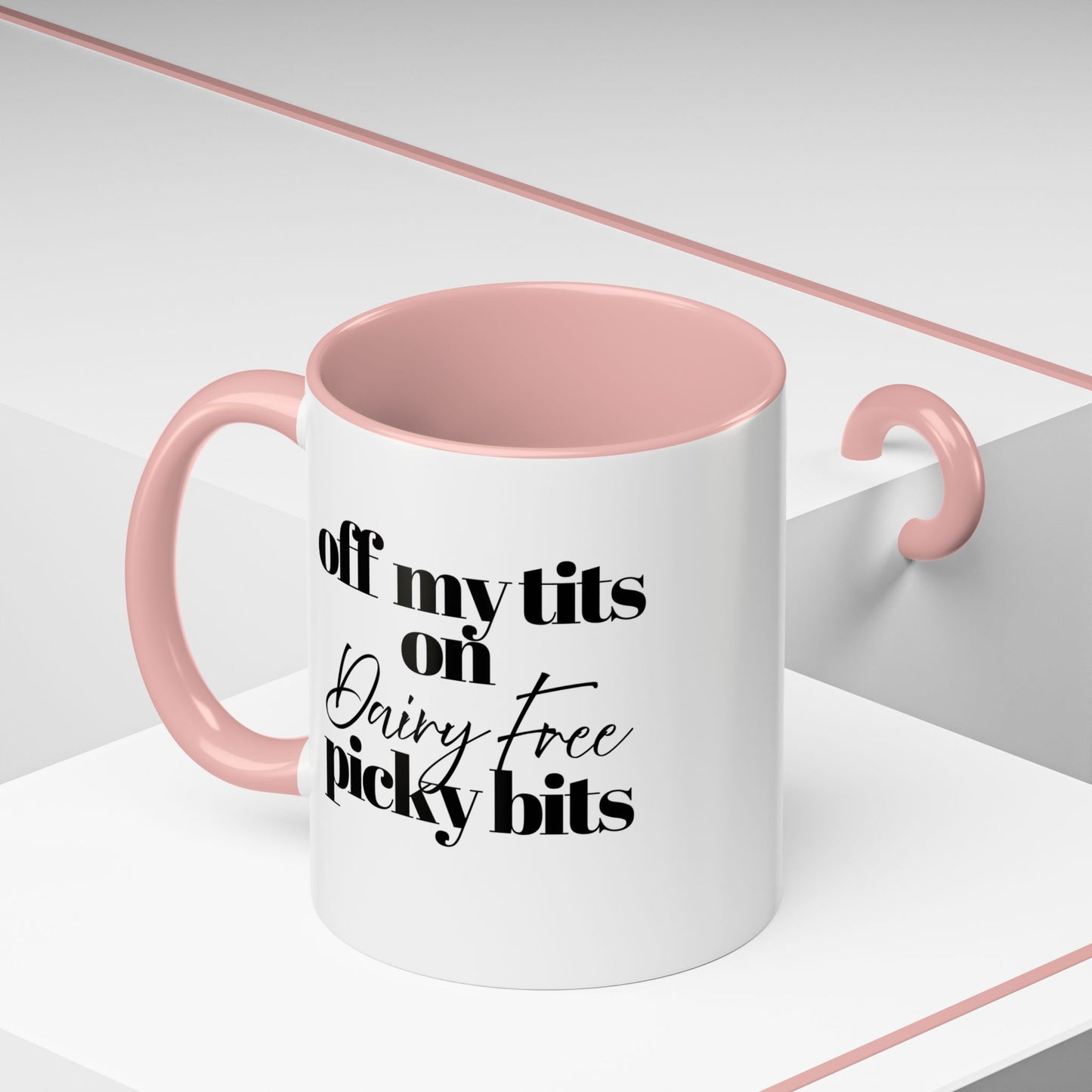 Off My Tits on DAIRY FREE Picky Bits Novelty Funny Mug 5 Colours