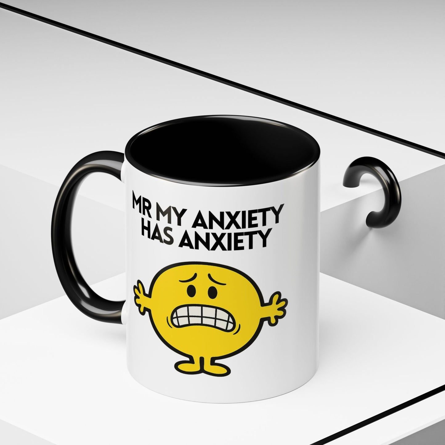 Novelty Mr My Anxiety Has Anxiety Novelty Funny Gift Mug 11oz