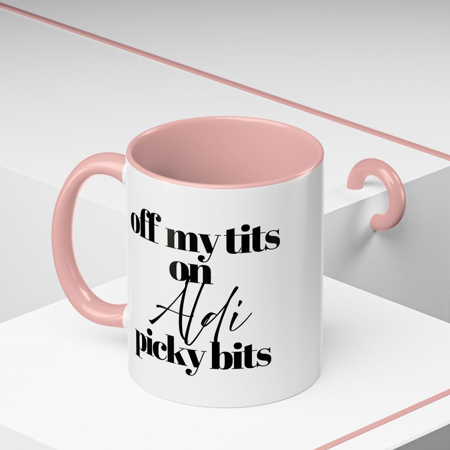 Off My Tits on ALDI PICKY BITS Novelty Funny Mug 6 Colours
