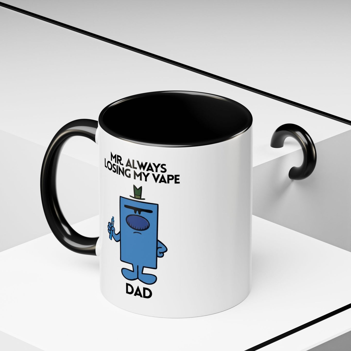 Personalised Novelty Mr. Always Losing My Vape Character Mug 11oz