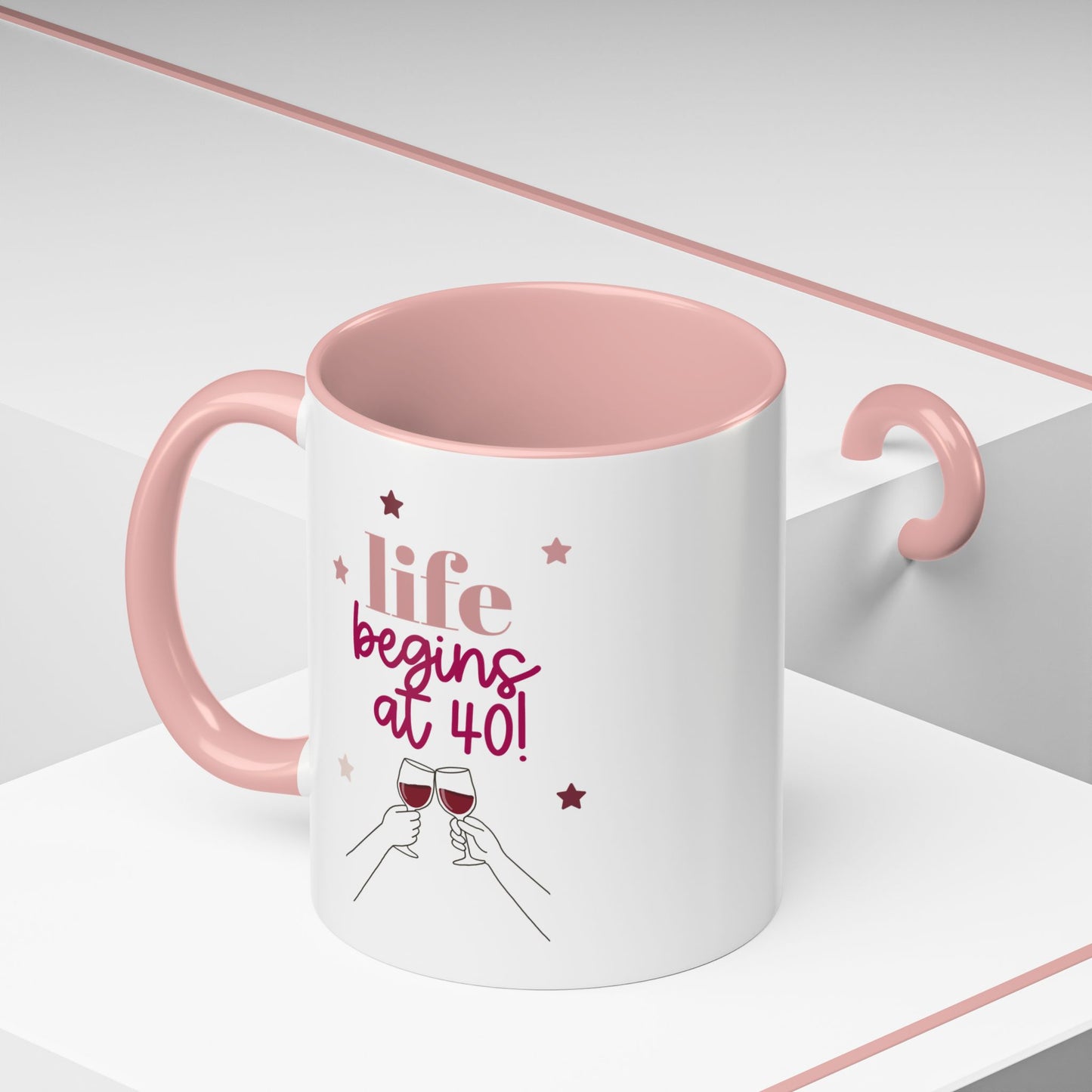 'Life Begins at 40!' Birthday Thoughtful Gift Mug / Coaster