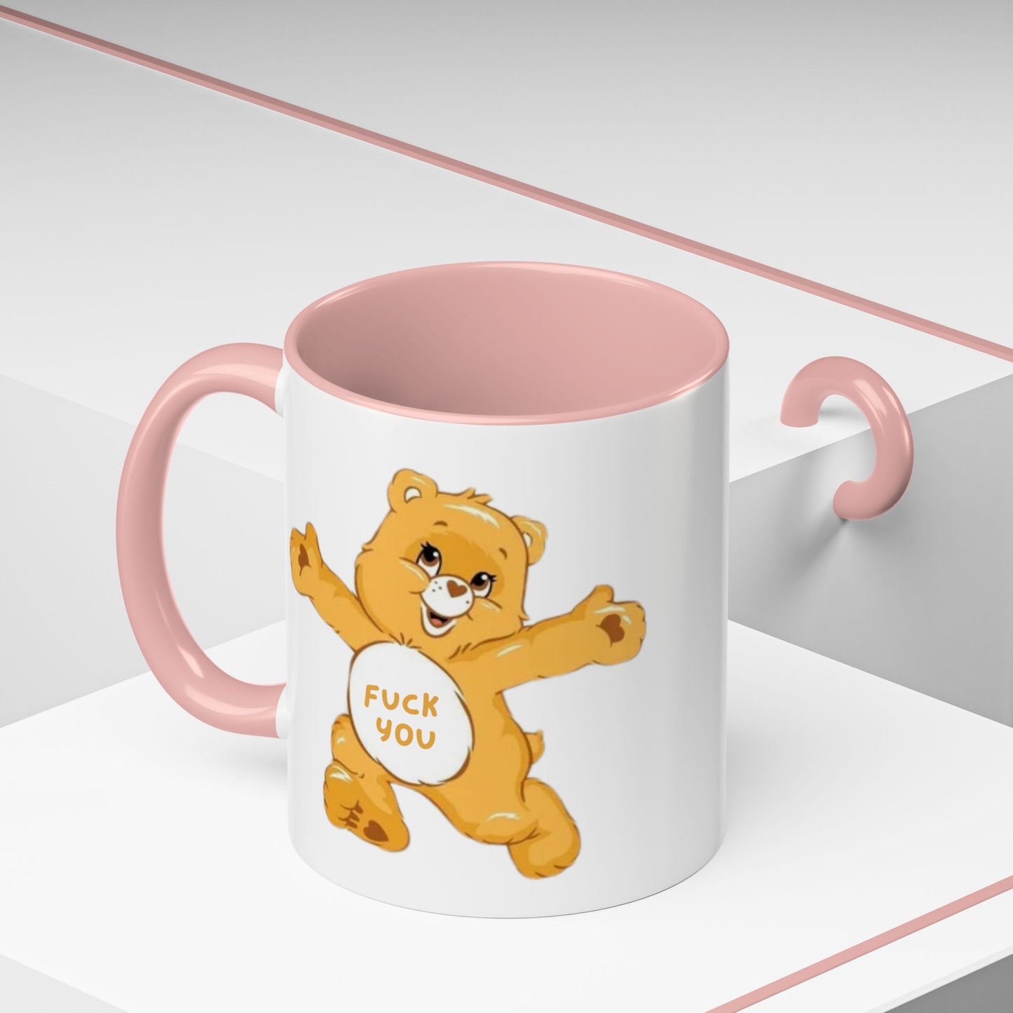 Swear Bear 'Fuck You' Funny Mug / Coaster