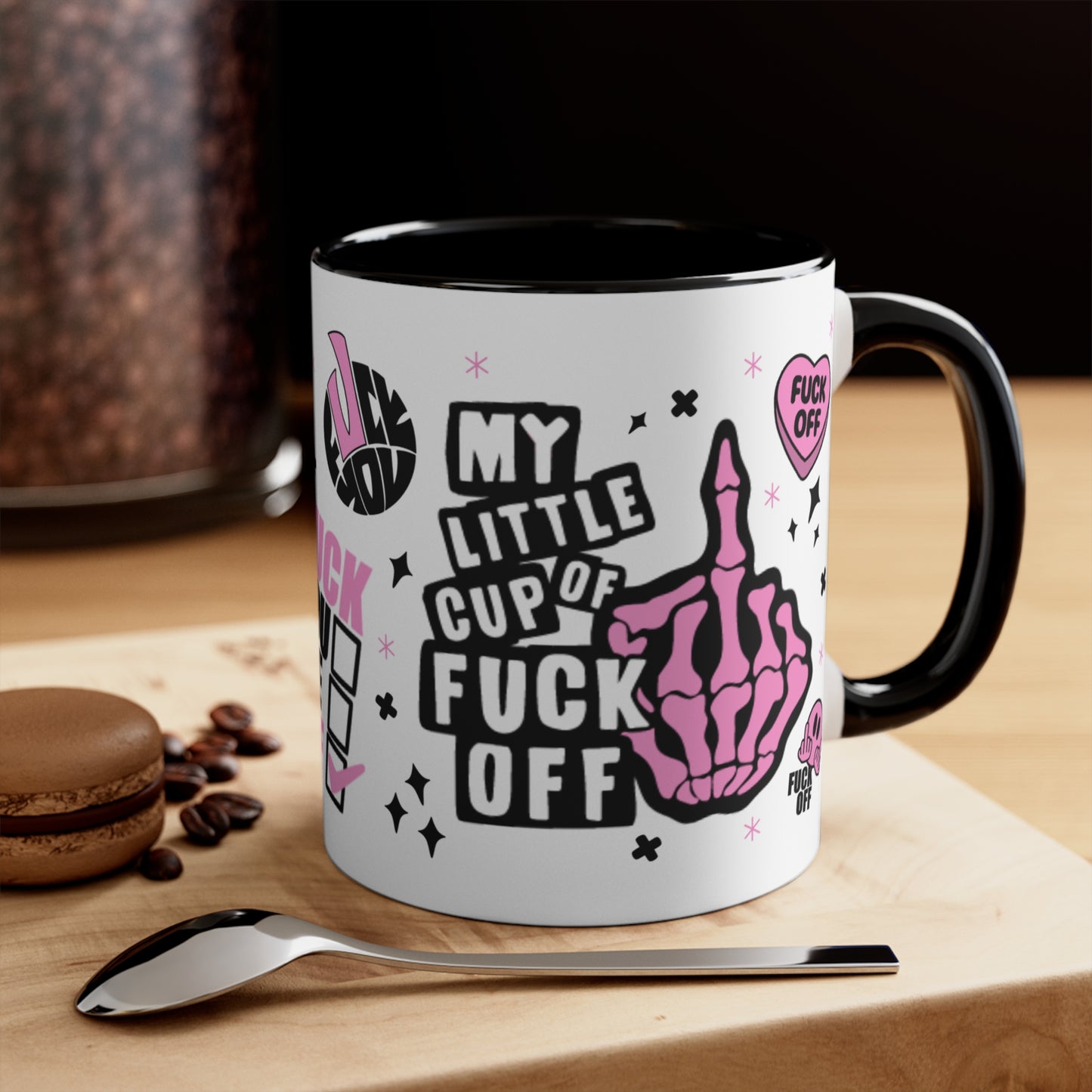 My Little Cup Of F**k Off Novelty Pink Handled Mug