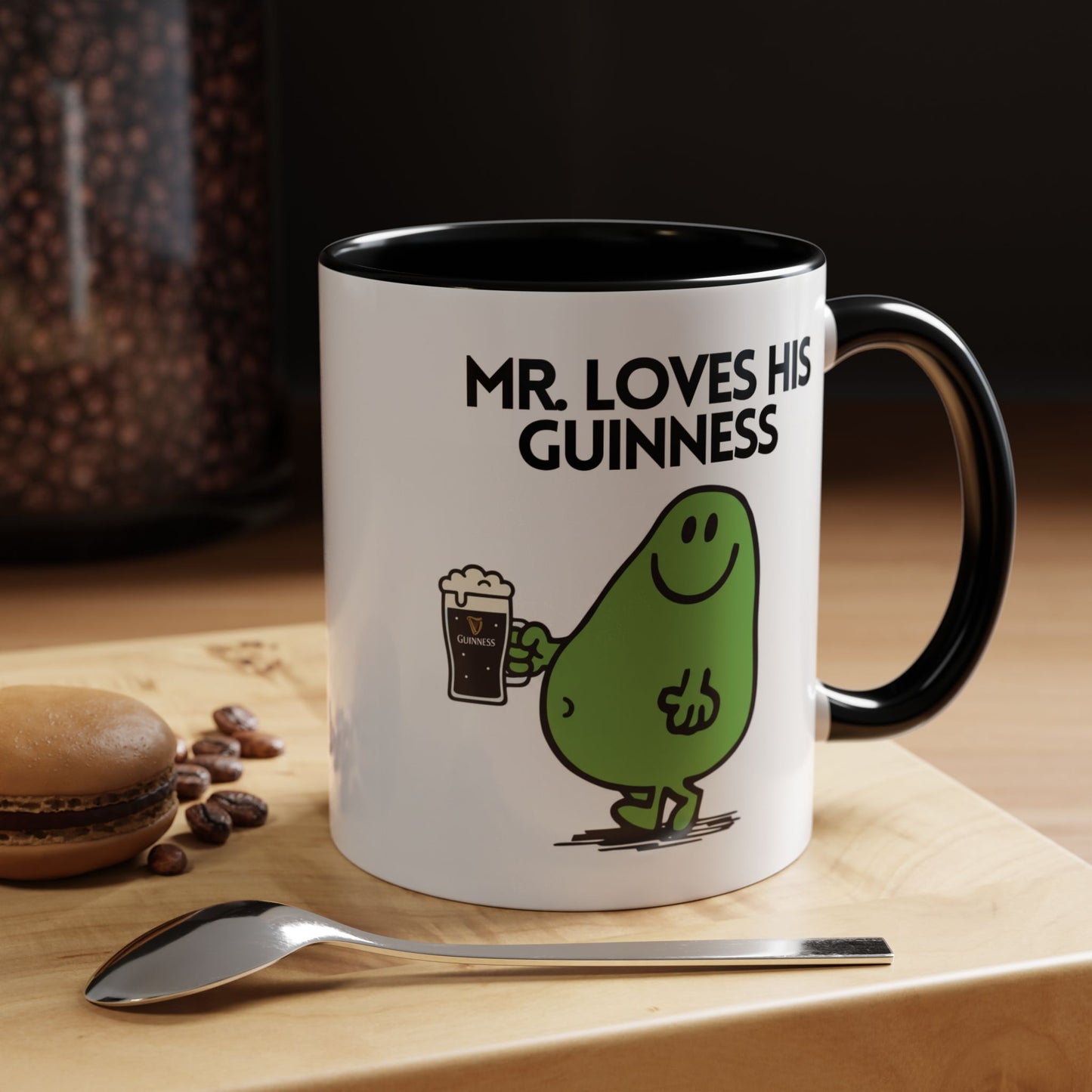 Novelty Mr Loves His Guiness' Character Mug / Coaster