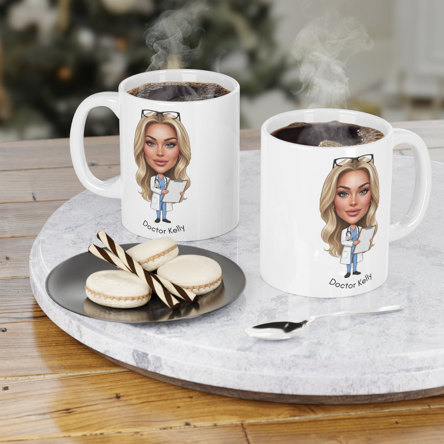 Personalised Fun Doctor Cartoon Sports Bottle 500ml / Mug / Coaster