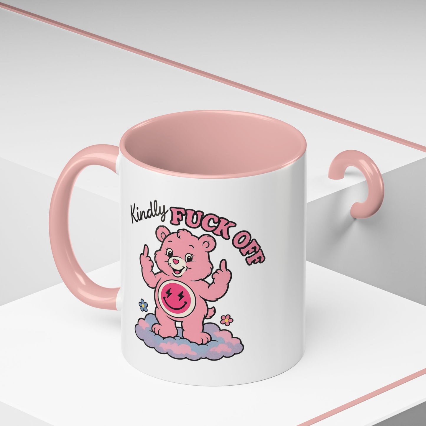 Swear Bear 'Kindly Fuck Off' Funny Mug / Coaster