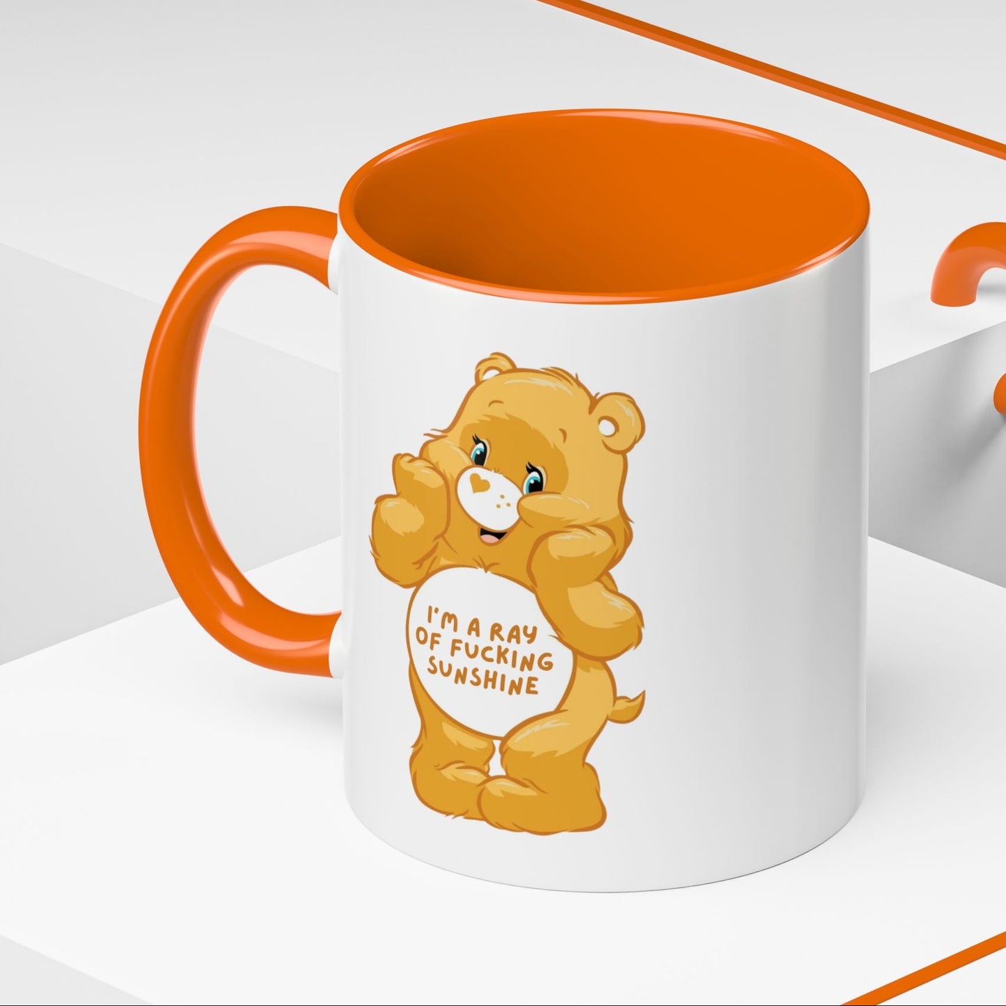 Swear Bear 'Im a Ray Of Fucking Sunshine' Funny Mug / Coaster