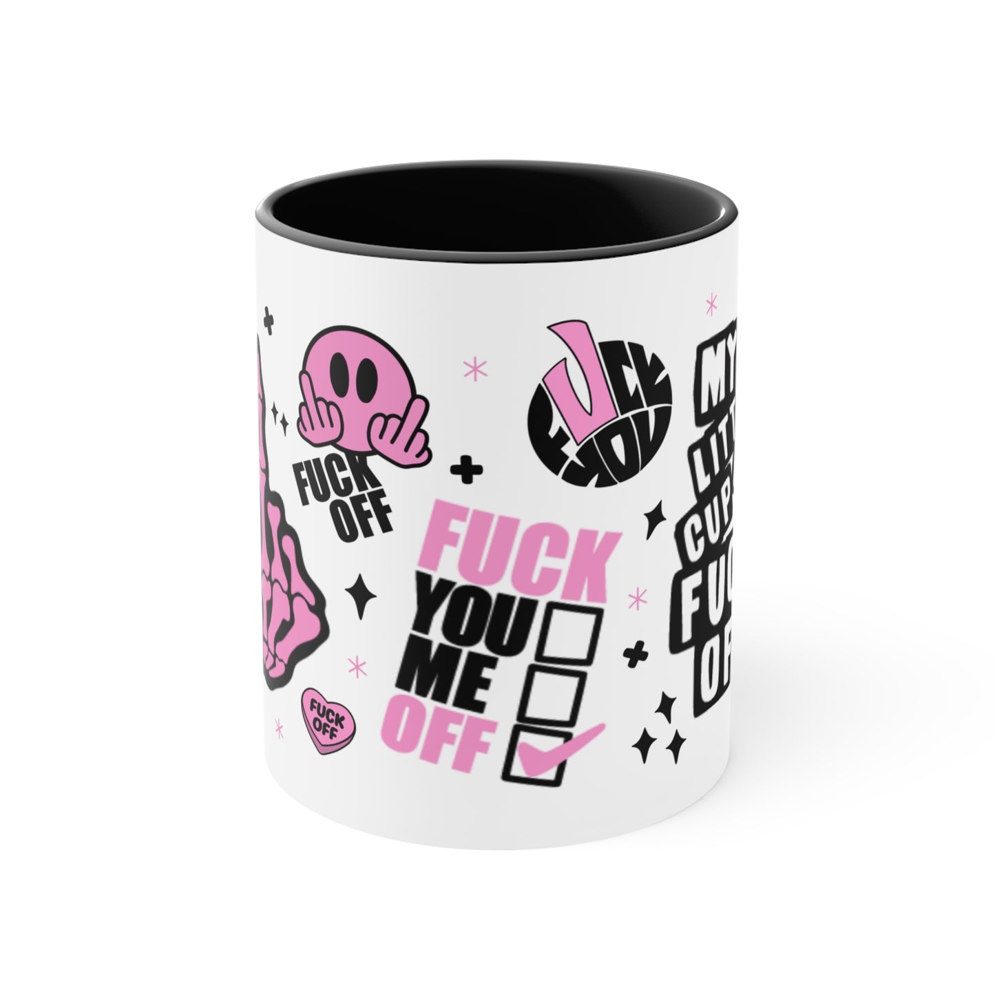 My Little Cup Of F**k Off Novelty Pink Handled Mug