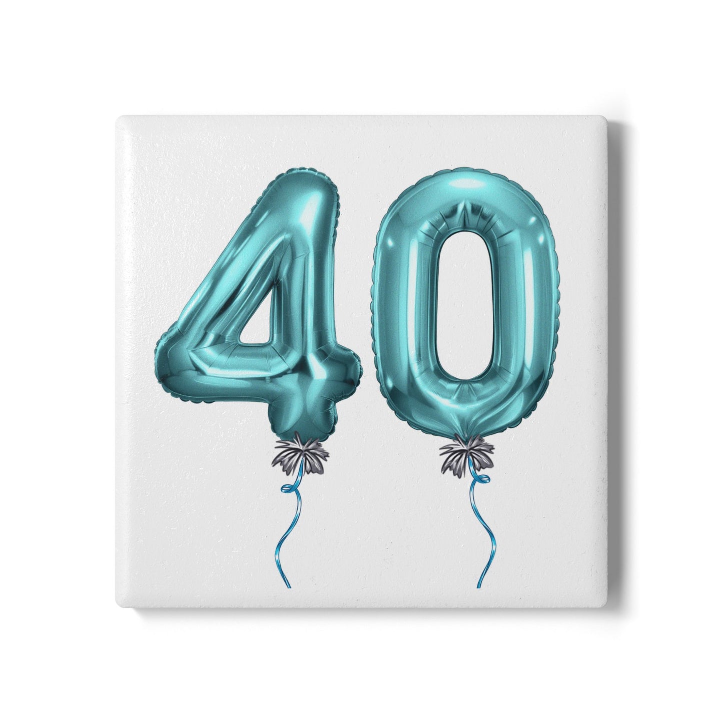 Birthday Milestone Balloon Ceramic Coaster