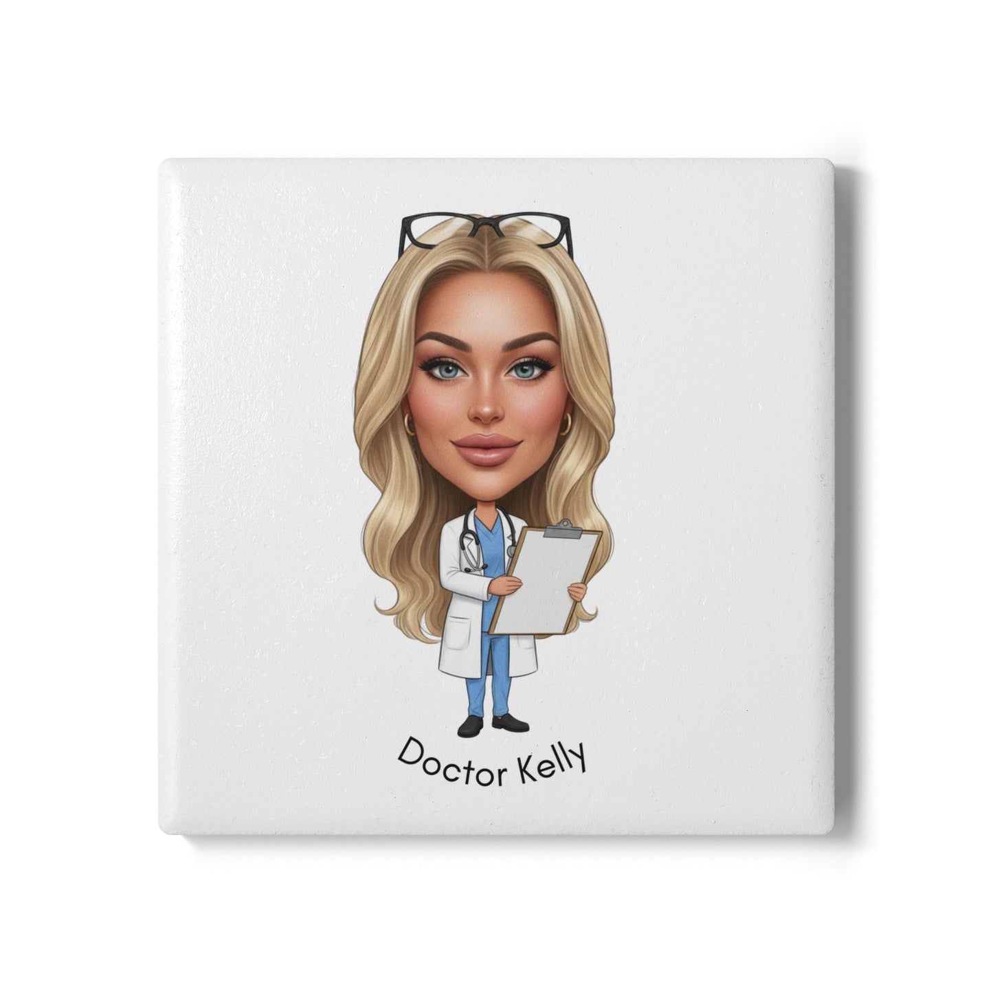 Personalised Fun Doctor Cartoon Sports Bottle 500ml / Mug / Coaster