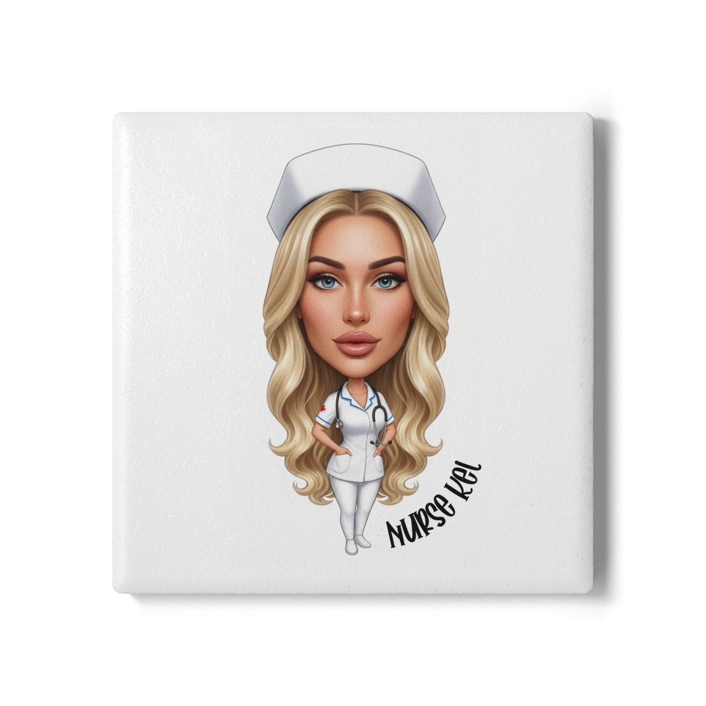 Personalised Fun Nurse Cartoon Sports Bottle 500ml / Mug / Coaster
