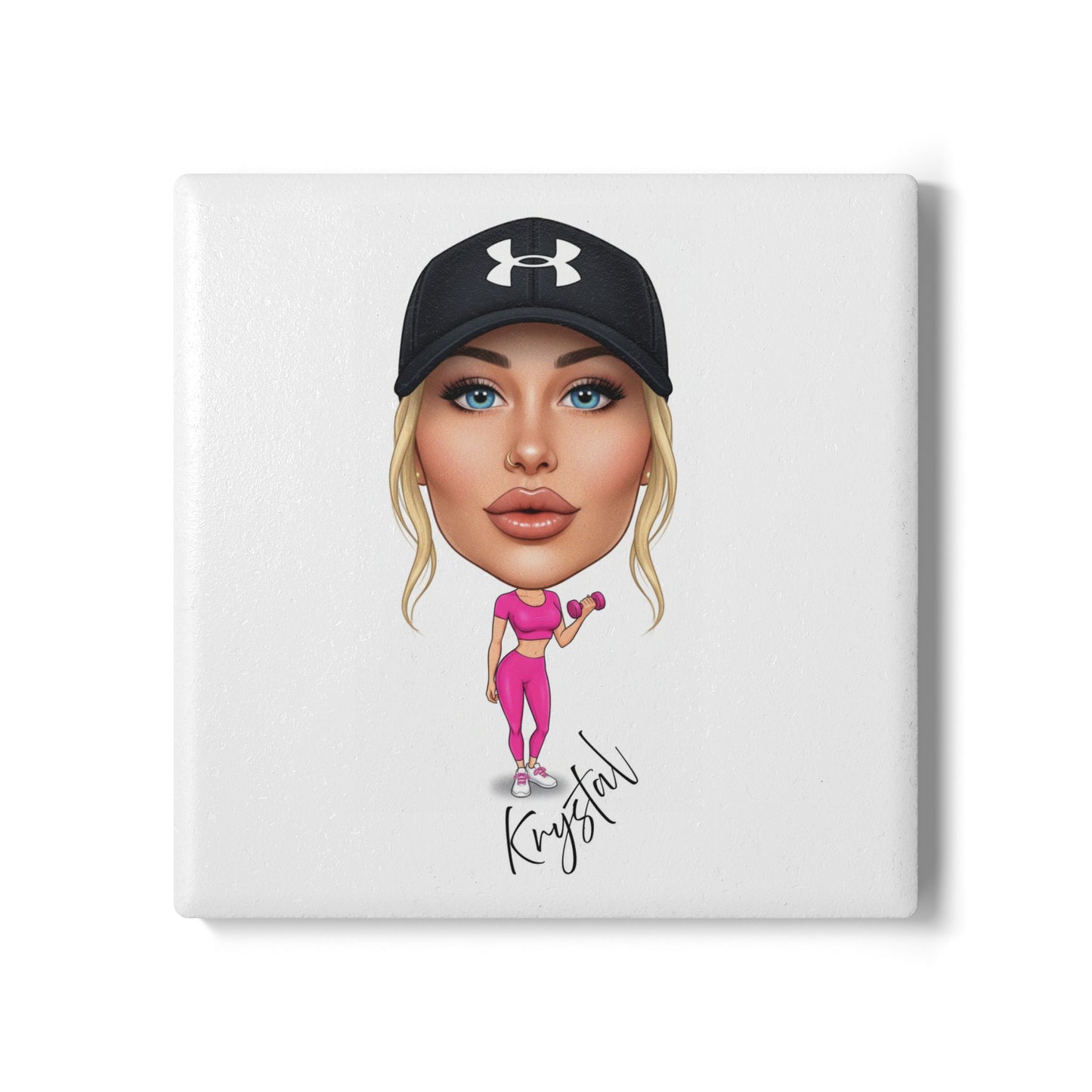 Personalised Fun Gym Cartoon Sports Bottle 500ml / Mug / Coaster