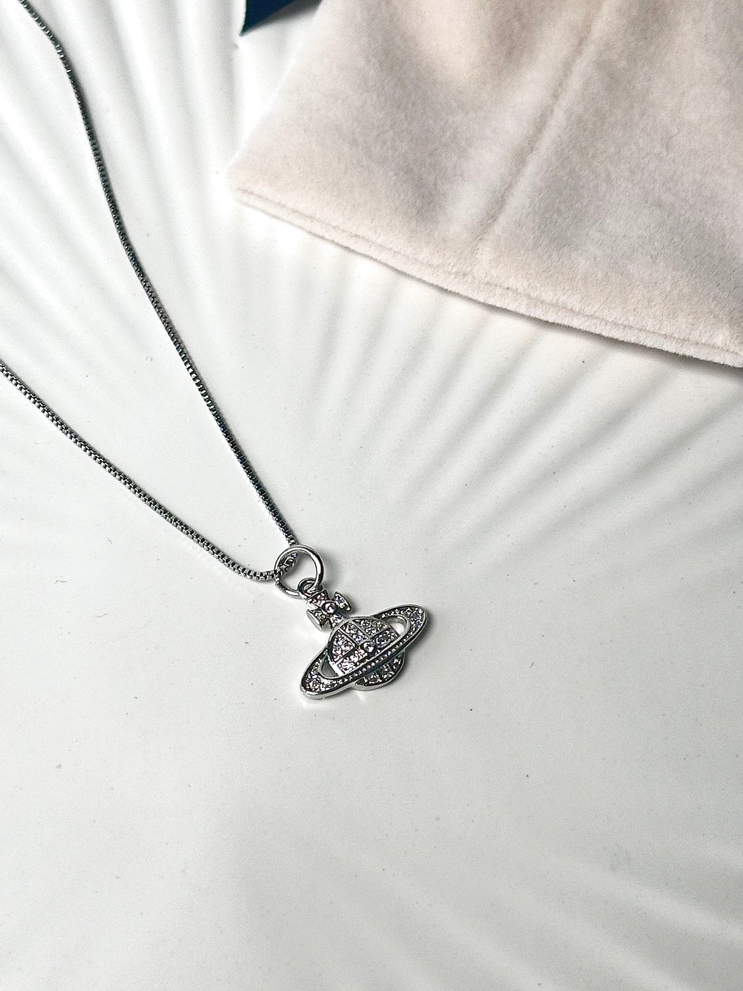 Planet Silver Necklace