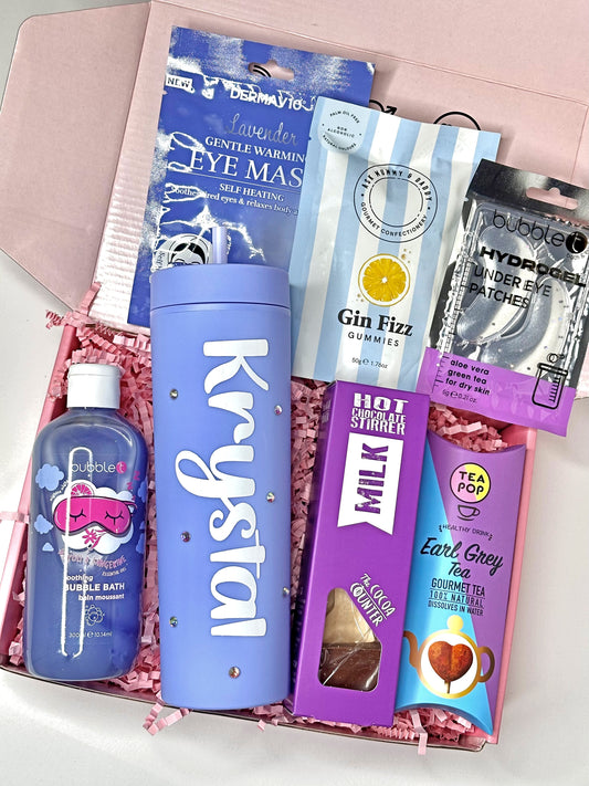 Personalised Purple Tumbler Treat Box  | Ready To Go Gift Box