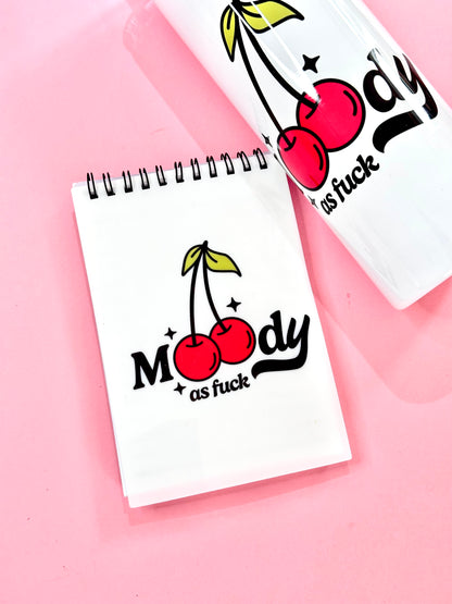 Moody AF Cherry Print Notepad