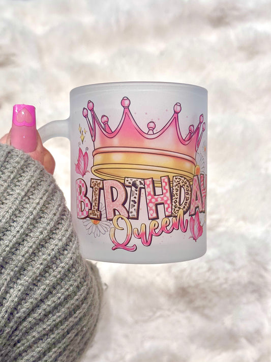 Birthday Queen Frosted Mug