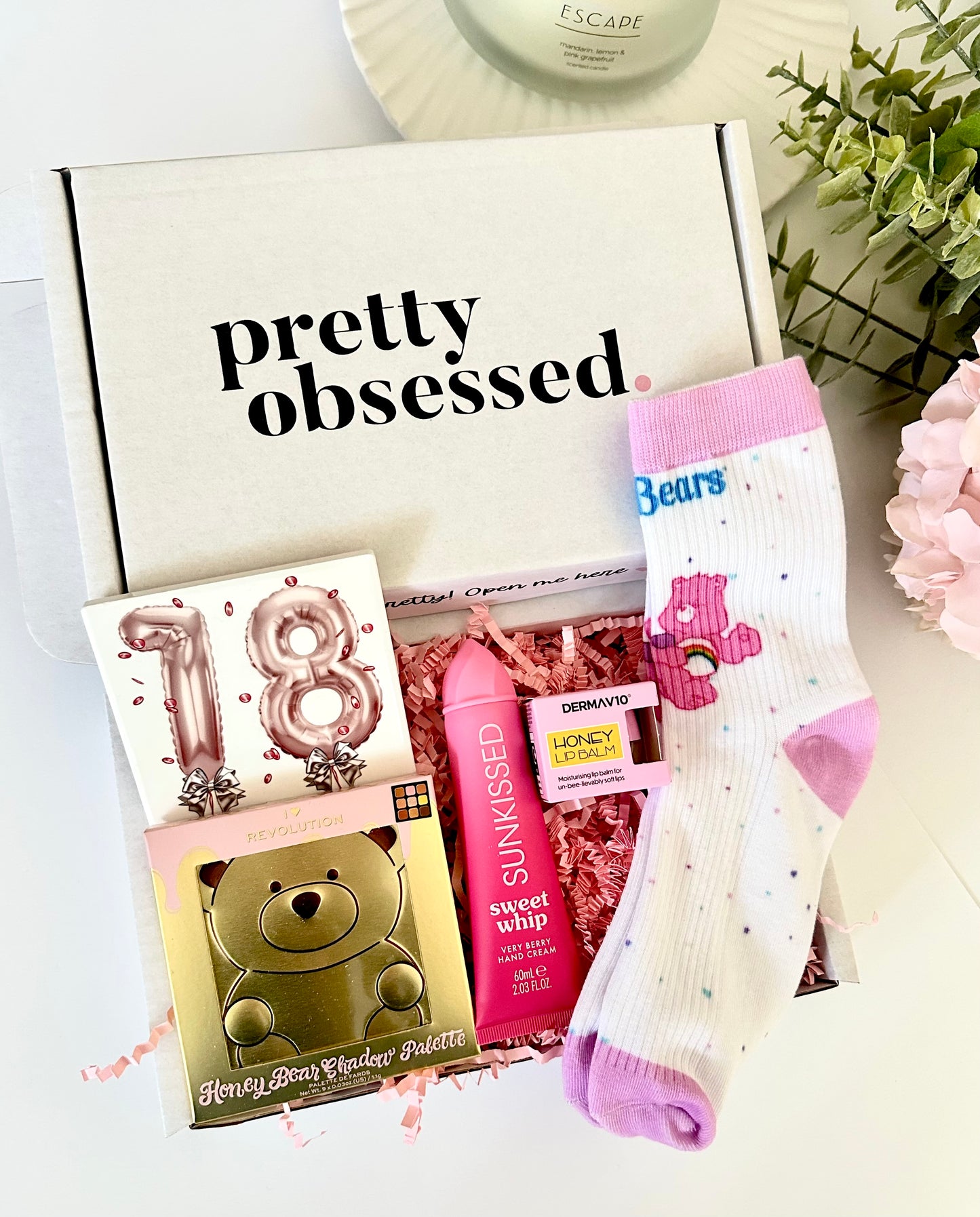 Pink Milestone Birthday Pamper Gift Treat Box