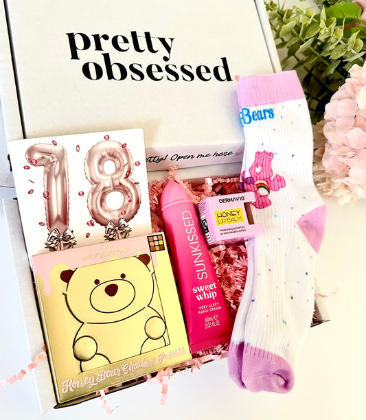 Pink Milestone Birthday Pamper Gift Treat Box