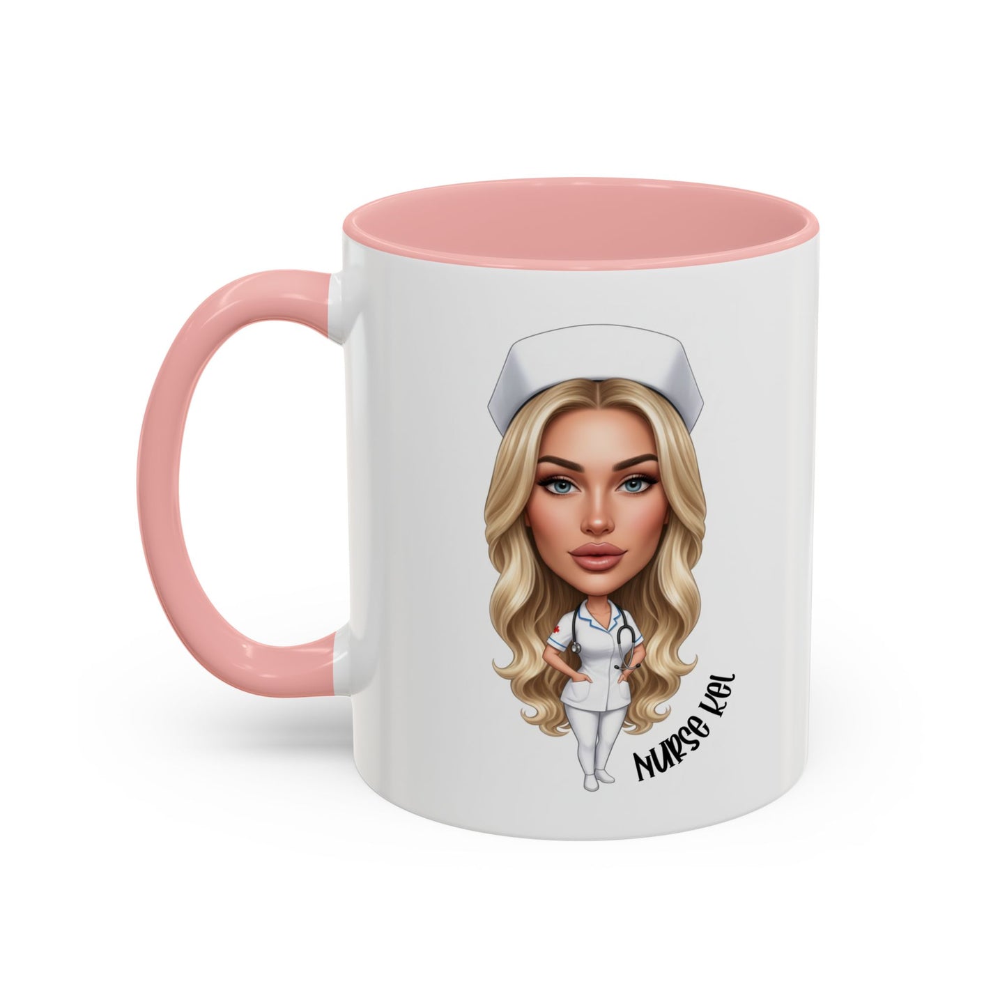 Personalised Fun Nurse Cartoon Sports Bottle 500ml / Mug / Coaster