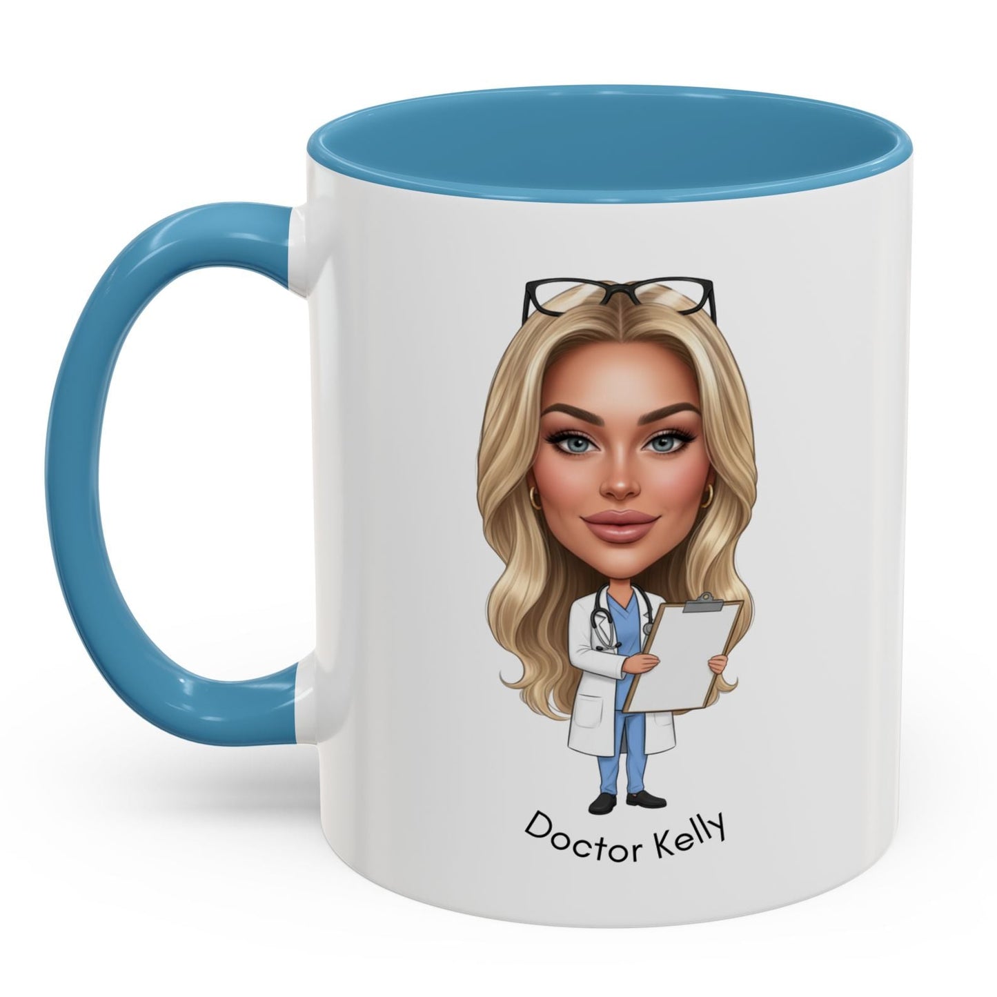Personalised Fun Doctor Cartoon Sports Bottle 500ml / Mug / Coaster