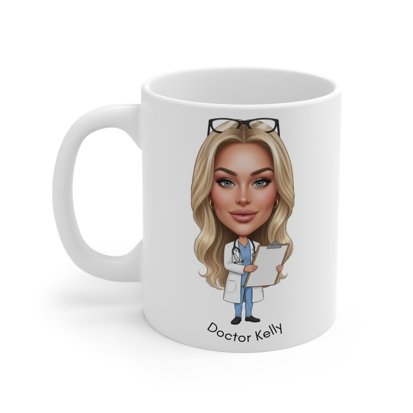 Personalised Fun Doctor Cartoon Sports Bottle 500ml / Mug / Coaster