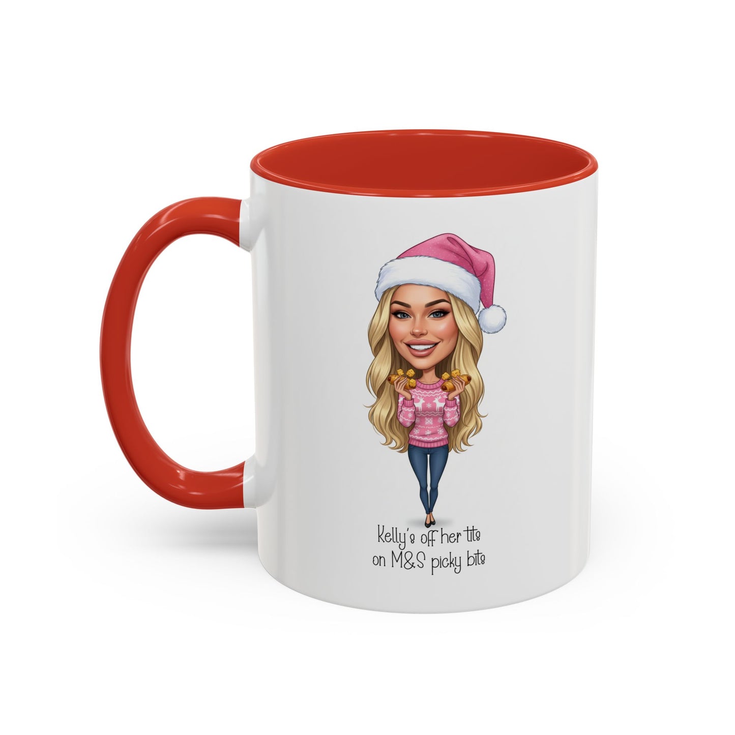 Cartoon Your Own Photo Personalised  'Off My T^ts on M&S Picky Bits Cartoon Novelty Sports Bottle 500ml / Mug / Coaster